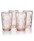 Bormioli Rocco Romantic Set Of 6 Tumbler Glasses, 11.5 Oz -Cotton Candy Pink